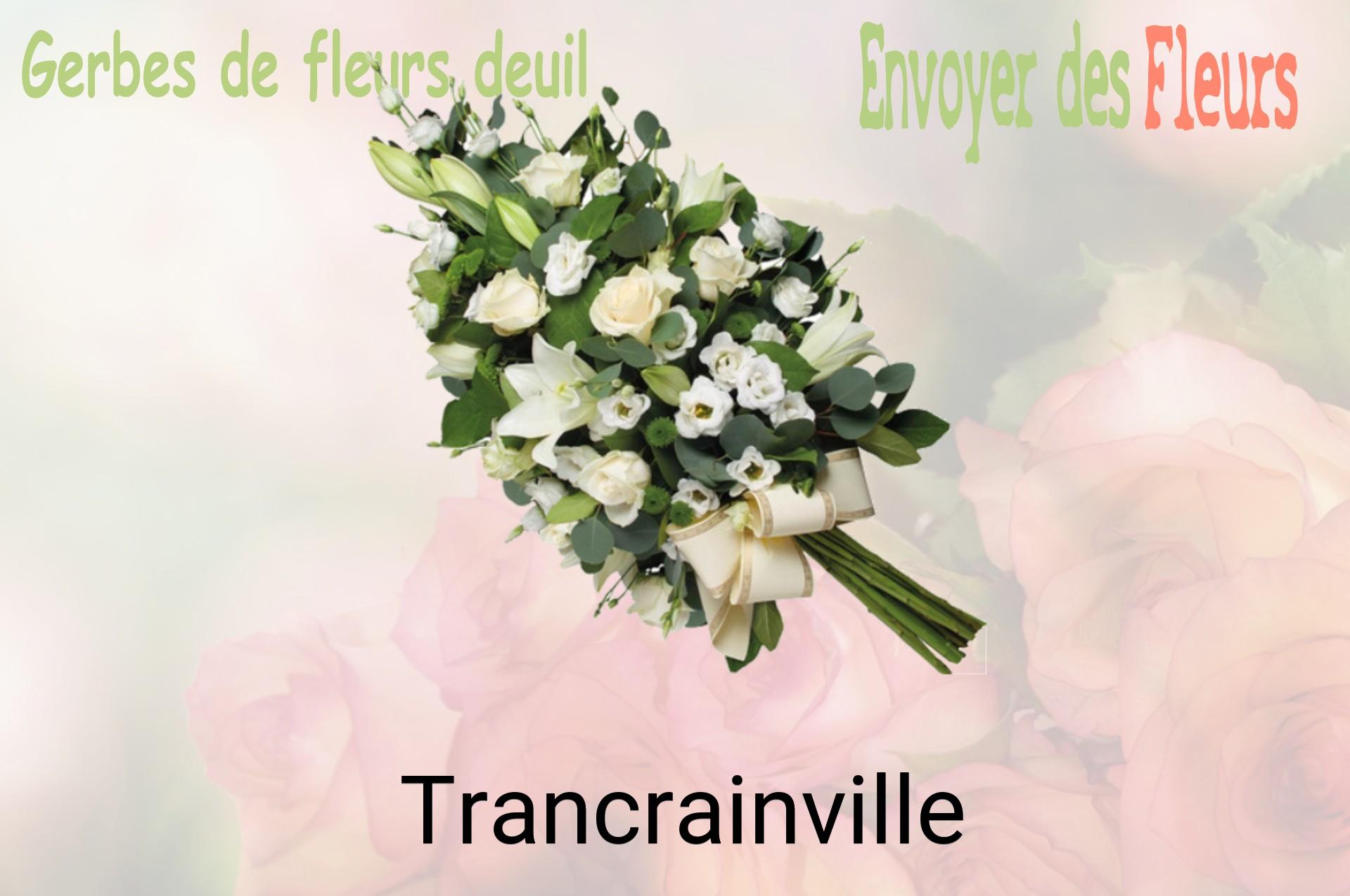 Gerbe de fleurs de deuil livrée à Trancrainville